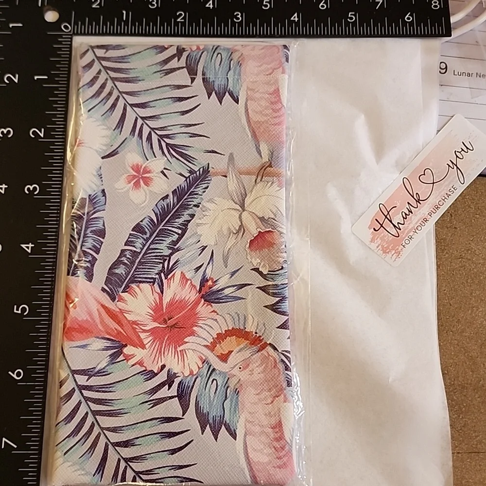 Sunglass EYEGLASS CASE EXTRA LARGE TROPICAL BIRD PATTERN Tension Closure